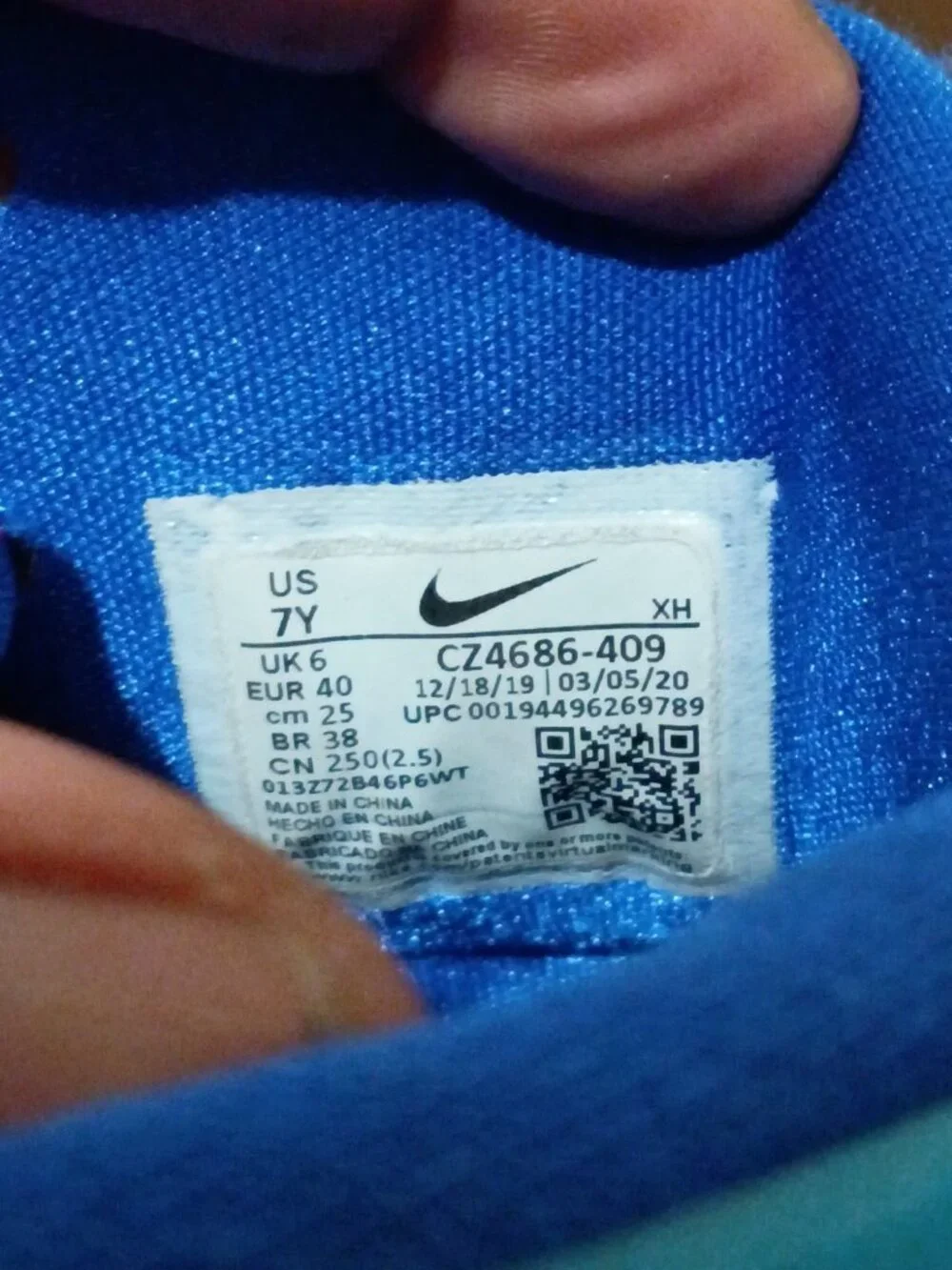 Nike Kyrie 6 Pool Day Shoes 7Y Basketball CZ4686-409 Kyrie Irving Sneakers